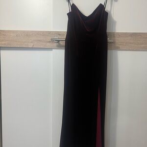 Elegant Burgundy Velvet Evening Gowns